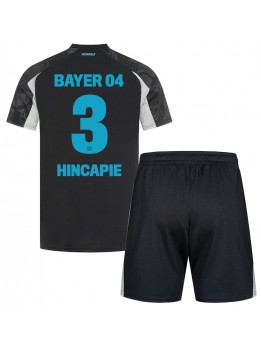 Bayer Leverkusen Piero Hincapie #3 Dječji Rezervni Dres kompleti 2024-25 Kratak Rukavima (+ kratke hlače)